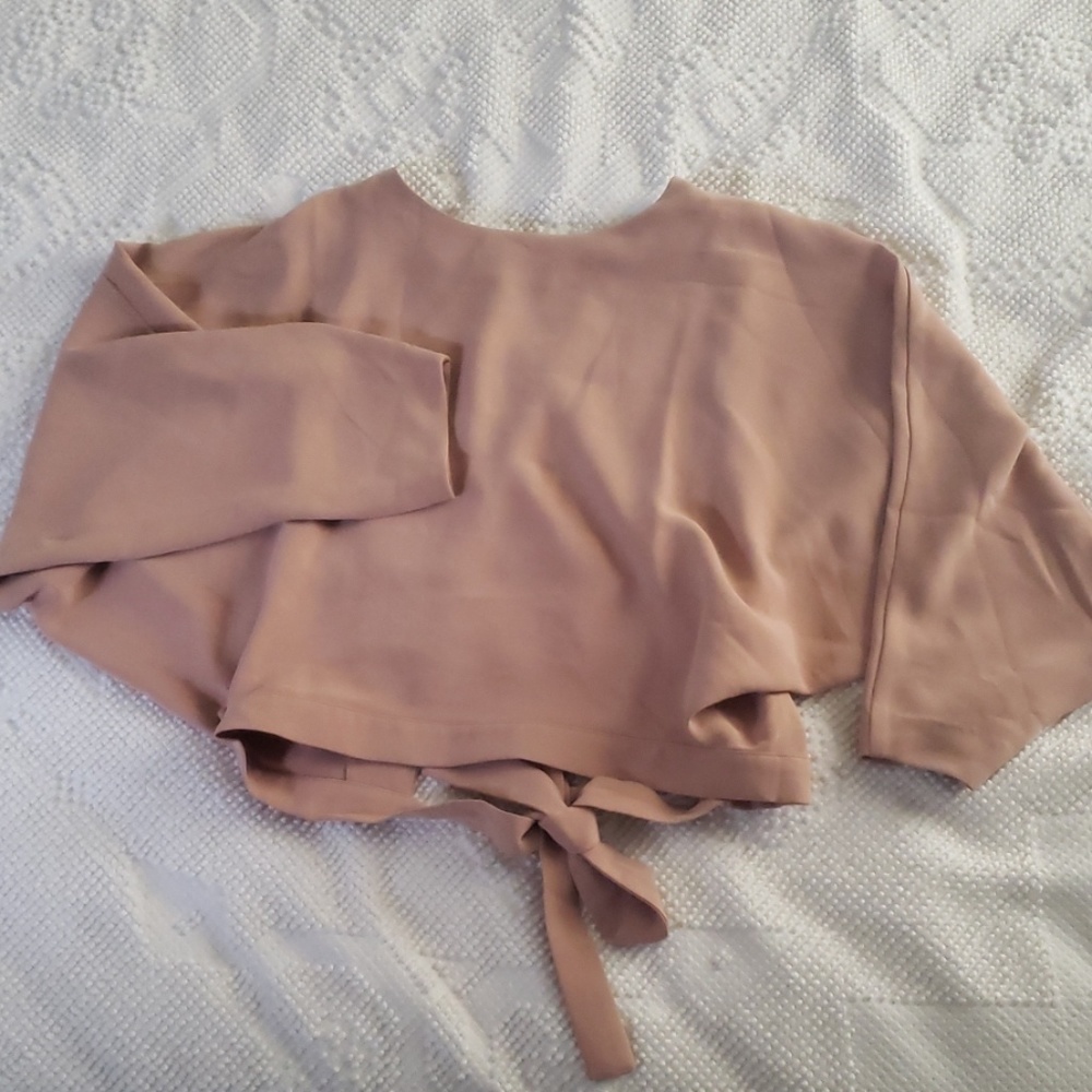 NastyGal Nude Crop Top